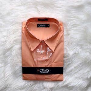 Chaps Mango Colored Dressy Shirt.